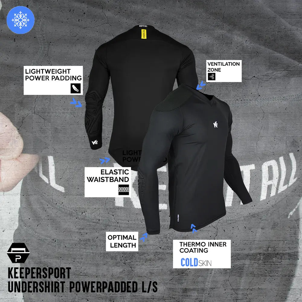 KEEPERsport Undershirt PowerPadded Coldskin l/s