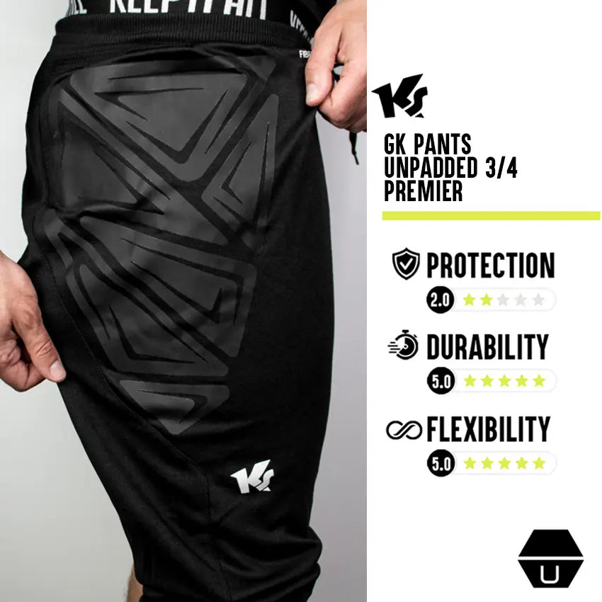 KEEPERsport Pantaloni da Portiere Non Imbottiti 3/4 Premier