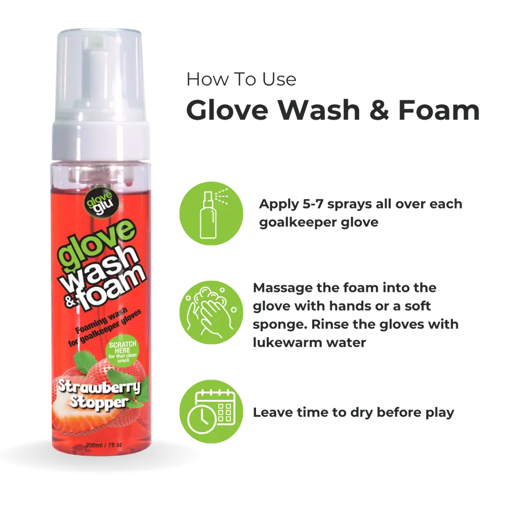 Glove Glu Wash & Foam Strawberry Stoppe