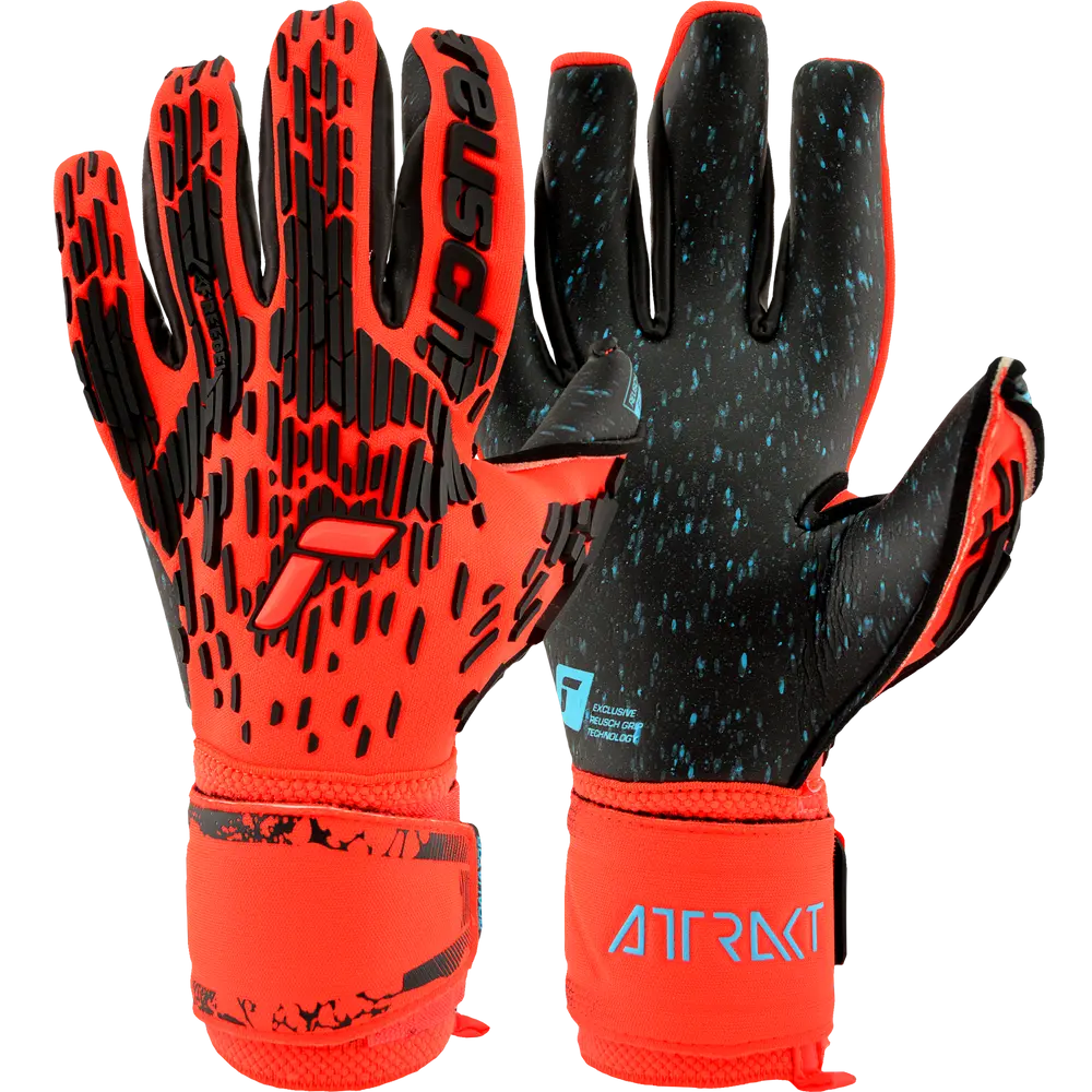 Reusch Attrakt Freegel Fusion Goaliator Electric Red