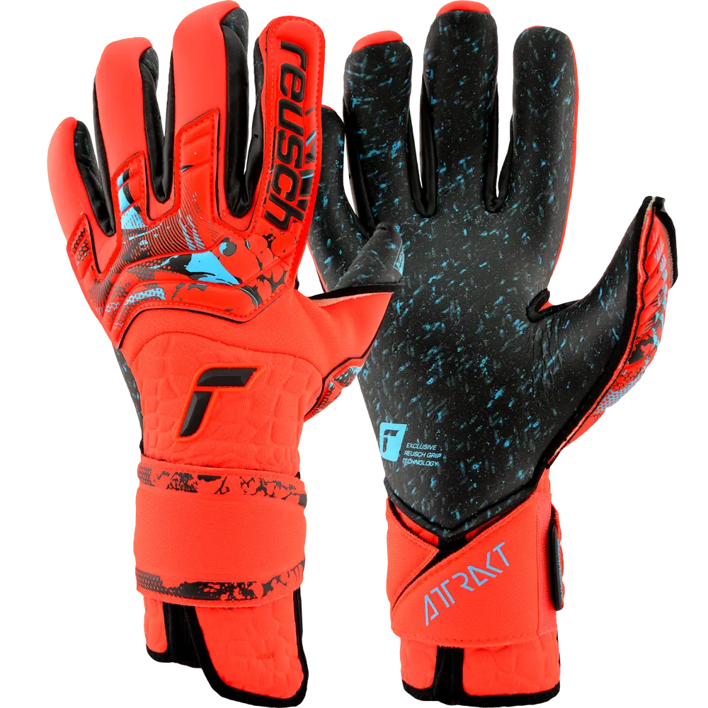 Reusch Attrakt Fusion Guardian AdaptiveFlex Electric Red