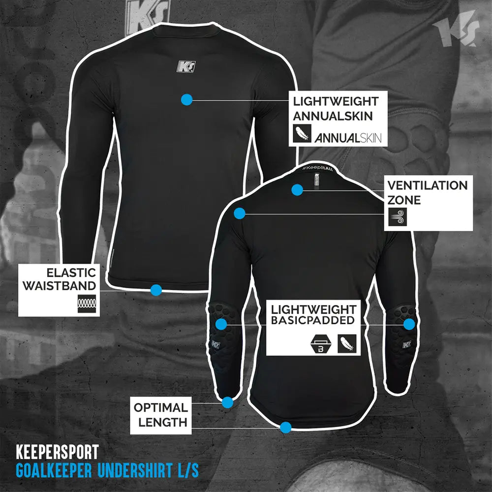 KEEPERsport Undershirt PowerPadded l/s Jun