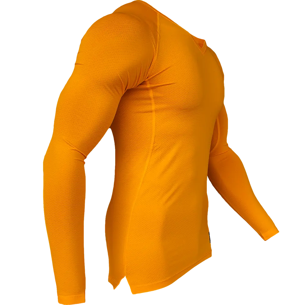 Haut de compression Nike Pro manches longues jaune