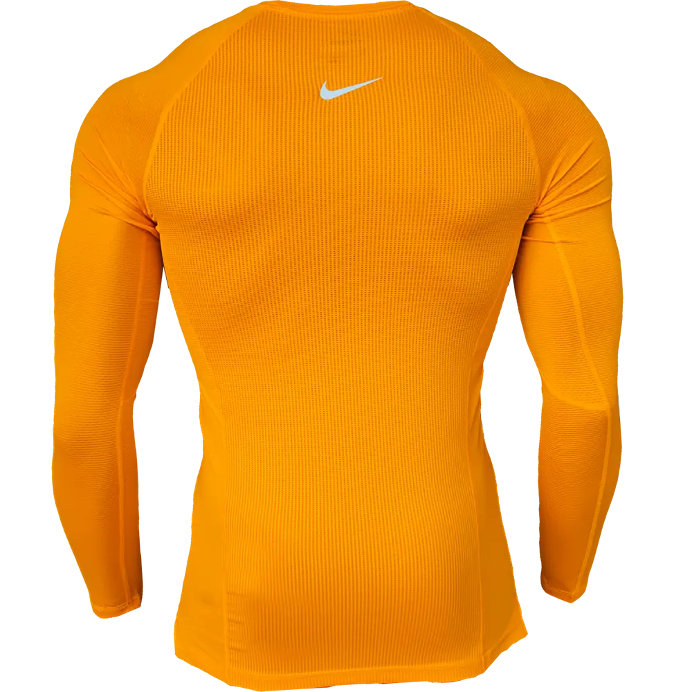 Haut de compression Nike Pro manches longues jaune
